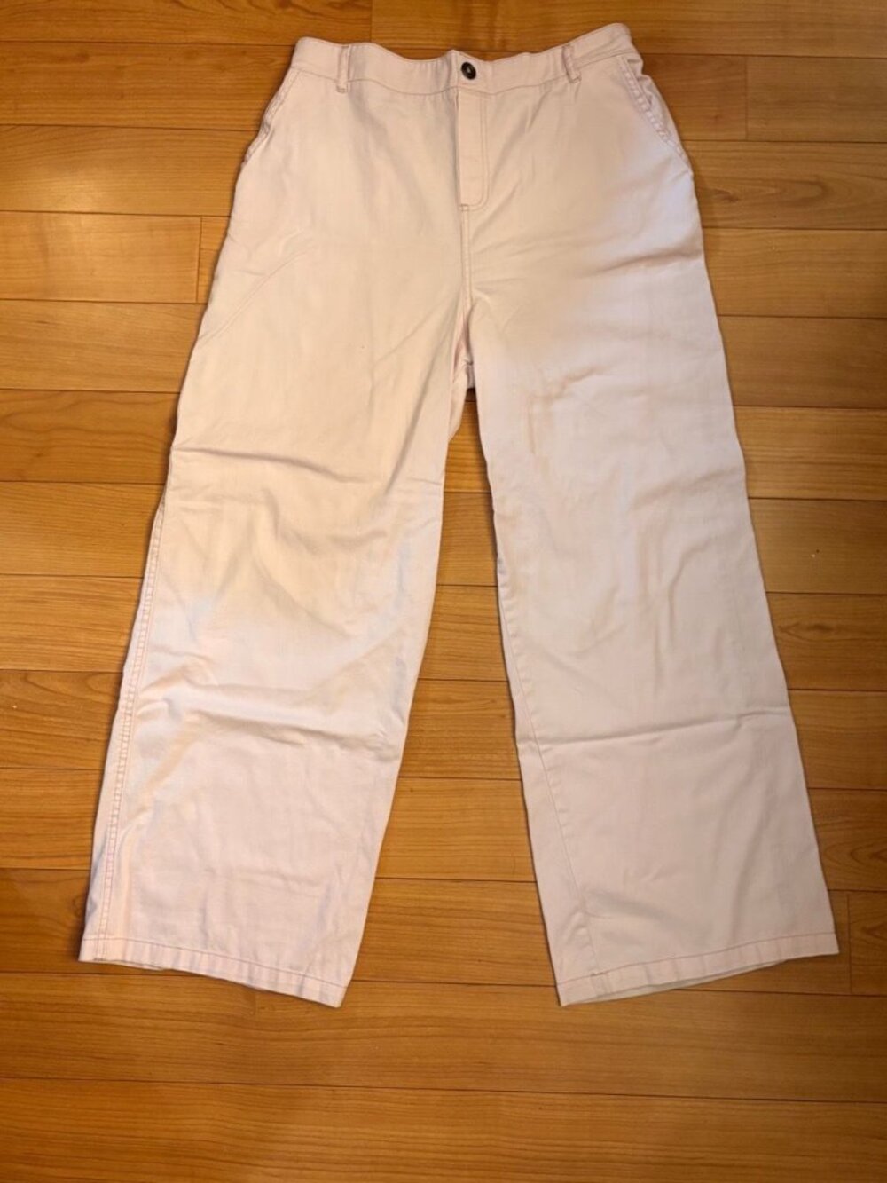 Wild Fable Light Pink High-Rise Wide Leg Elastic Waist Pants Large